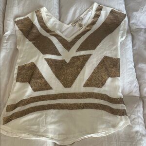 Arden B gold sequin top